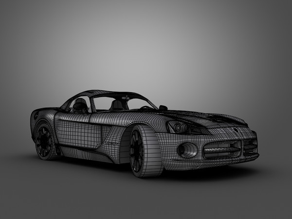 3d model dodge car - Dodge Viper SRT10 by Swan3DStudios